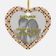 Corazón foto personalizable  Alhambra 00008 Adornos De Navidad
