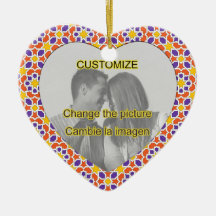 Corazón foto personalizable  Alhambra 00015 Adorno De Navidad