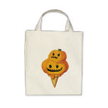 Cornet de crème glacée de citrouille de Halloween Sacs