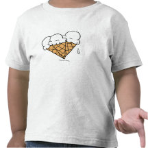 Cornets de crème glacée (vanille) t-shirt