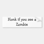 Cornez si vous voyez un zombi autocollant pour voiture