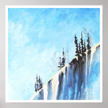 corniche de Milou de paysage de 16 x 16 hivers Posters