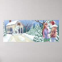 Corrections - un paysage d'hiver posters