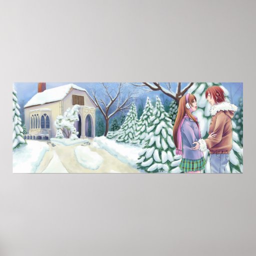 Corrections - un paysage d'hiver posters