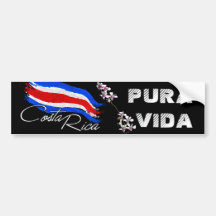 Costa Rica Pura Vida! Bumperstickers