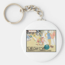 Côte belge vintage Belgique Porte-clés