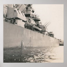 Côté d'affiche de bateau de militaires
