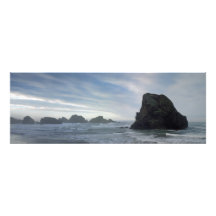 Côte du sud de l'Orégon d'épreuve photographique d
