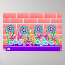 Côté ensoleillé de l'affiche de jardin