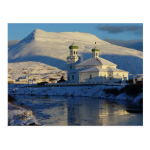 Côté sud russe d'église orthodoxe, Unalaska Islan Cartes Postales