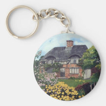 Cottage de jardin porte-clés