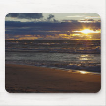 Coucher du soleil 1 Mousepad du lac Supérieur Tapis De Souris