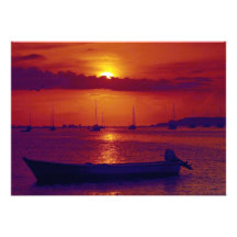 Coucher du soleil à la La Cruz, Venezuela de Puert Invitations Personnalisables