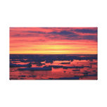 Coucher du soleil à la station de Palmer Toile Tendue Sur Châssis