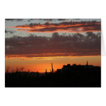 Coucher du soleil au-dessus de Scottsdale Cartes