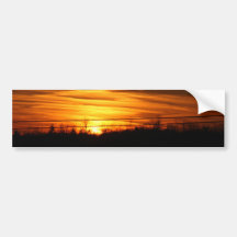 coucher du soleil autocollant pour voiture