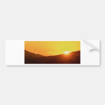 coucher du soleil autocollant pour voiture