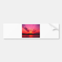 Coucher du soleil autocollants pour voiture