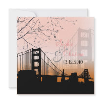 Coucher du soleil aux invitations de porte d'or/ma