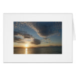 coucher du soleil d'alki cartes de vœux