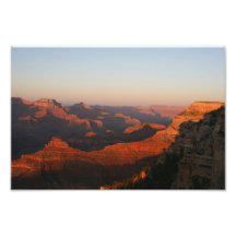 Coucher du soleil de canyon grand  tirage photo