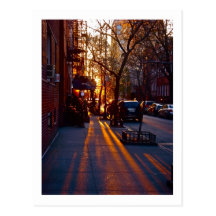 COUCHER DU SOLEIL de GREENWICH VILLAGE (c) 2012 S. Carte Postale