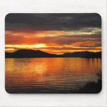 Coucher du soleil de lac Fox Tapis De Souris