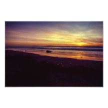 Coucher du soleil de l'océan pacifique de la Calif Impressions Photographiques