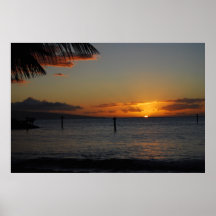 Coucher du soleil de Maui Affiches