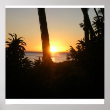 Coucher du soleil de Maui Affiche