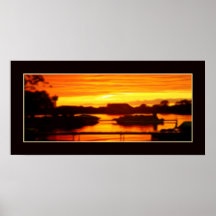 Coucher du soleil de miel posters