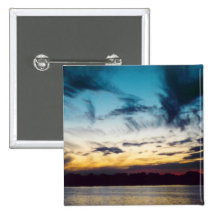 Coucher du soleil de New Jersey d'Atlantic City Badges Avec Agrafe
