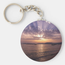 Coucher du soleil de plage de Balda Porte-clefs