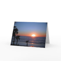 Coucher du soleil de San Diego à la plage Pacifiqu