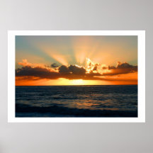 Coucher du soleil de San Diego Poster