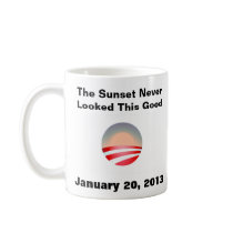 coucher du soleil d'obama, coucher du soleil d'oba tasse