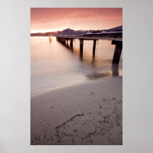 Coucher du soleil d'Okanagan Posters