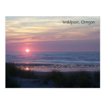 Coucher du soleil en Orégon Carte Postale