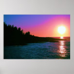 Coucher du soleil glorieux poster