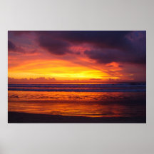 coucher du soleil Indonésie de Bali Posters