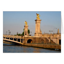 Coucher du soleil sur la Seine, S Cyr Cartes De Vœux
