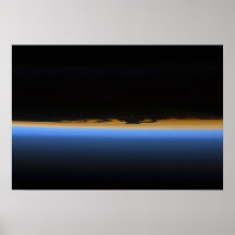 Couches de l'atmosphère terrestre poster