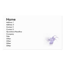 Couler pourpre cartes de visite personnelles