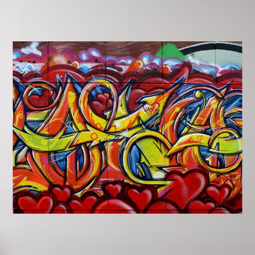 couleur de graffiti poster