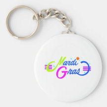 Couleur de mardi gras porte-clé