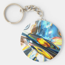 Couleur de oscillation Keychain abstrait Porte-clé