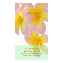 Couleur rose de PixDezines Hawaï Plumeria/DIY Carte De Visite