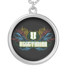 Couleurs végétariennes collier personnalisé