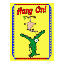 Coup dessus ! Alligator Carte Postale