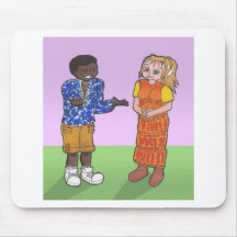 Couples de galerie d'art d'Anime Tapis De Souris